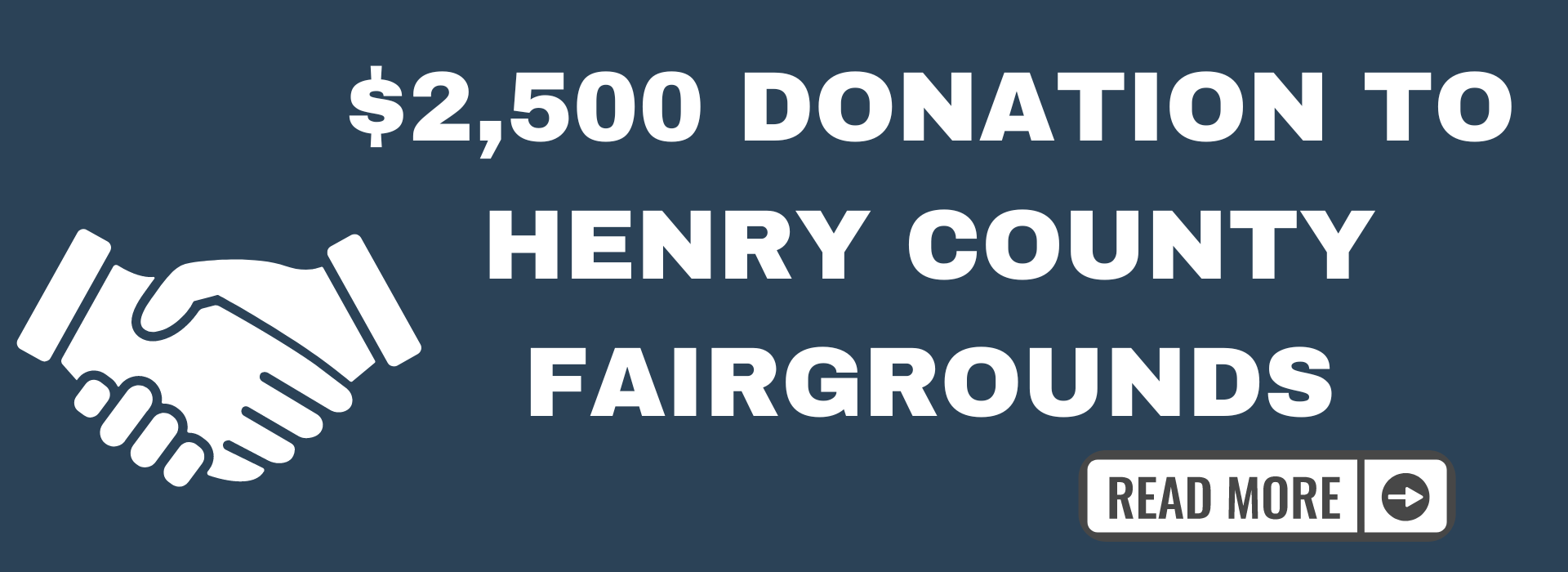 $2,500 Donation to Henry County Fairgrounds