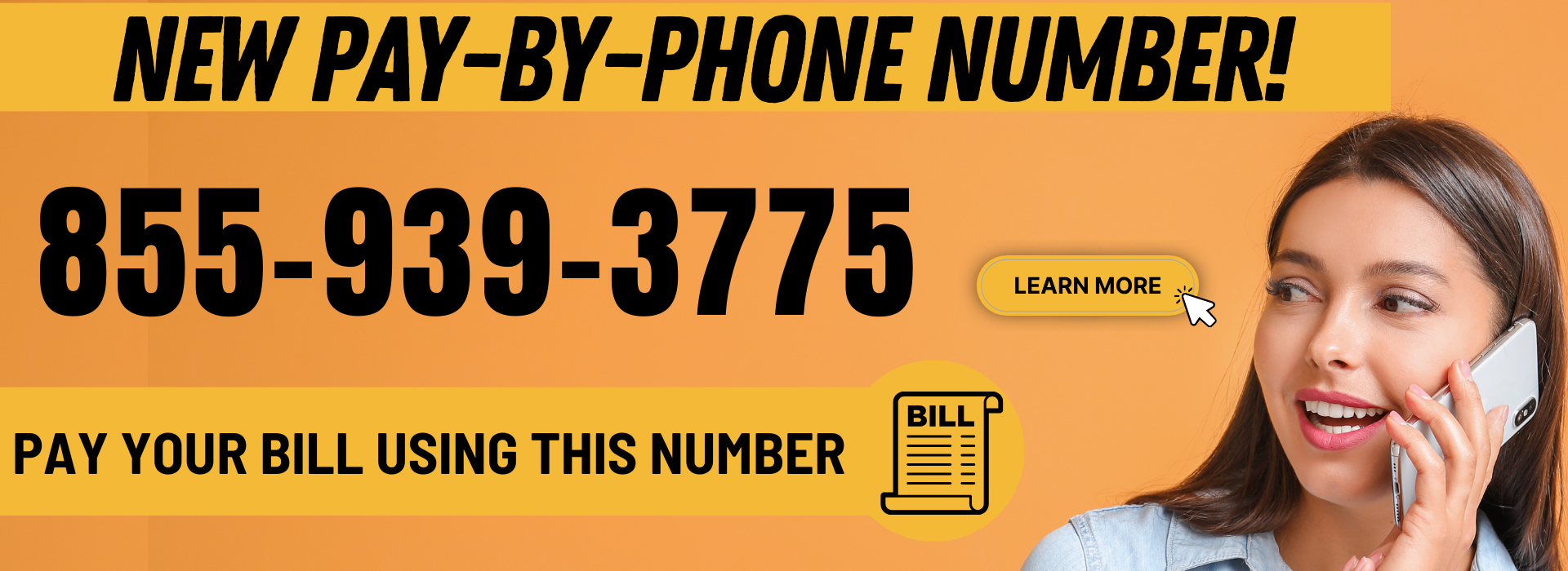 We’re getting a new pay by phone number 855-939-3775