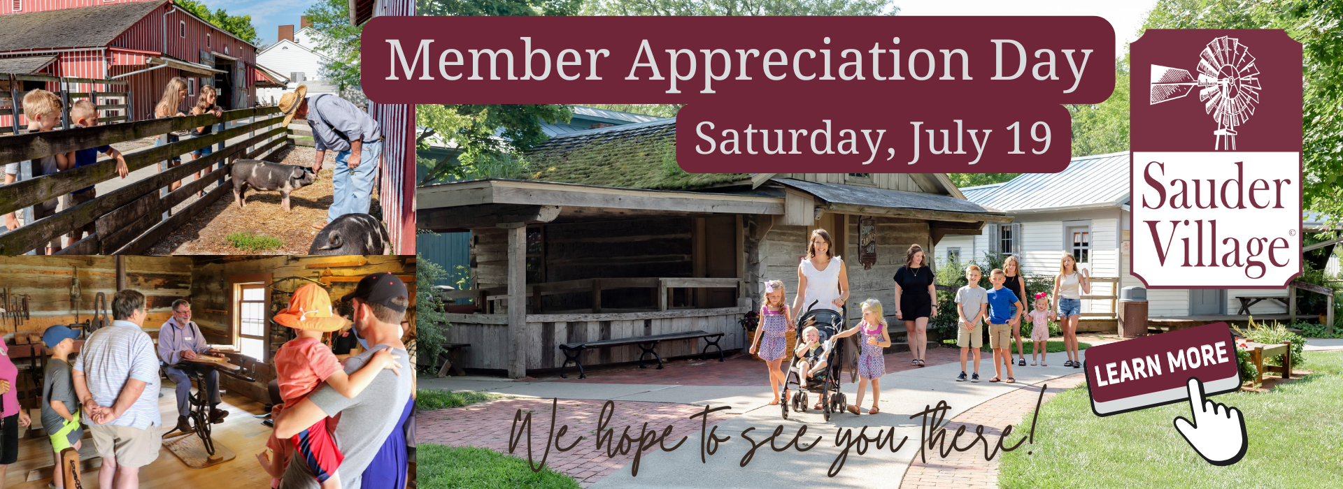 Member Appreciation Day July 19 at Sauder Village