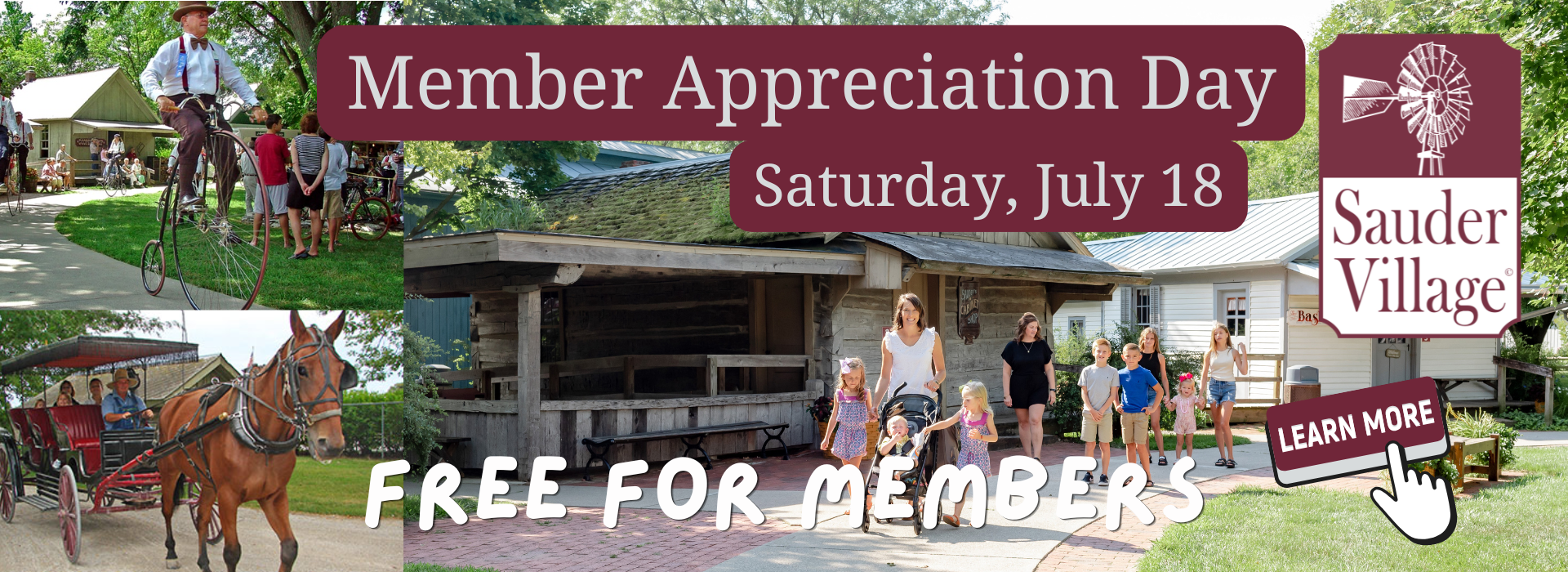 Join Tricounty for Member Appreciation Day on July 18 at Sauder Village