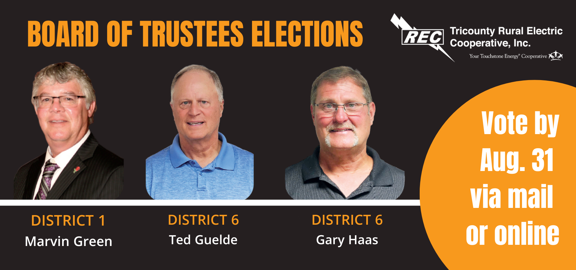 Cast your vote for trustees by Aug. 31