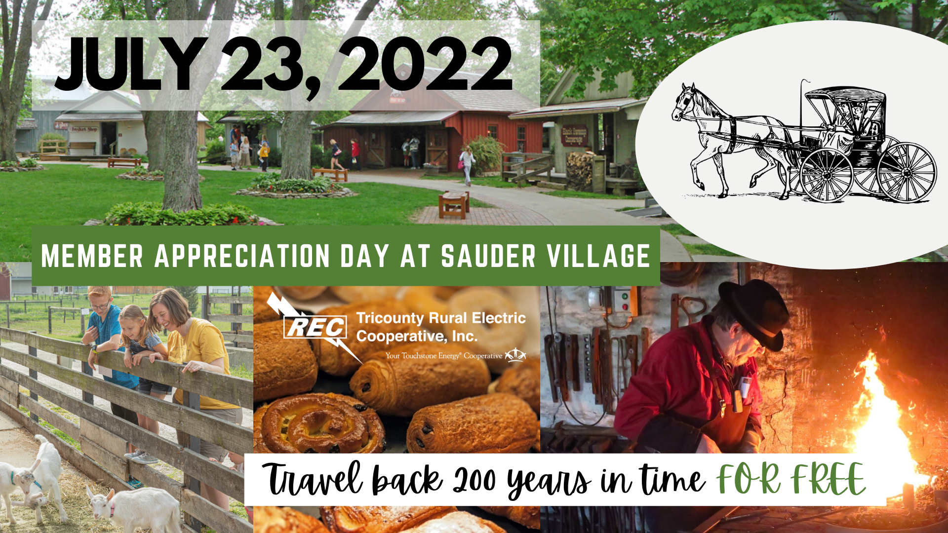 Member Appreciation Day for Tricounty REC is July 23 at Sauder Village